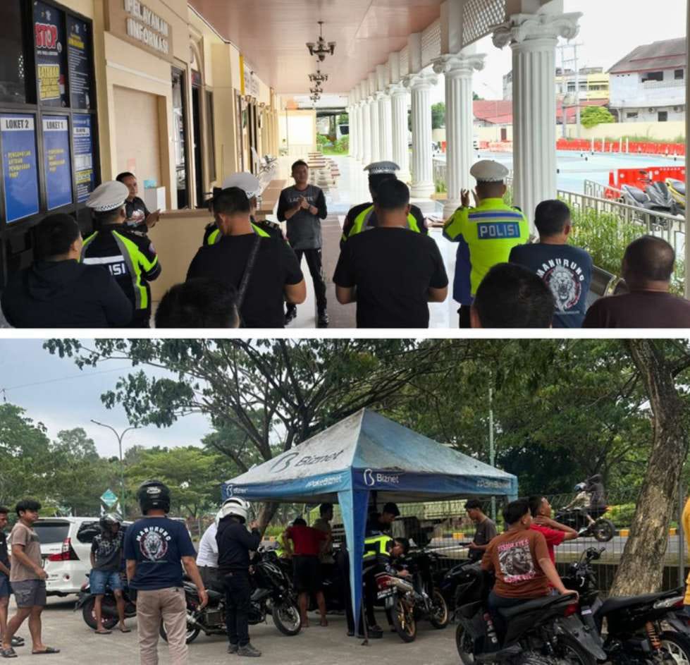 Ciptakan Situasi Kamtibmas Satlantas Polresta Jambi Tindak  Balap Liar, 12 Motor ditilang 